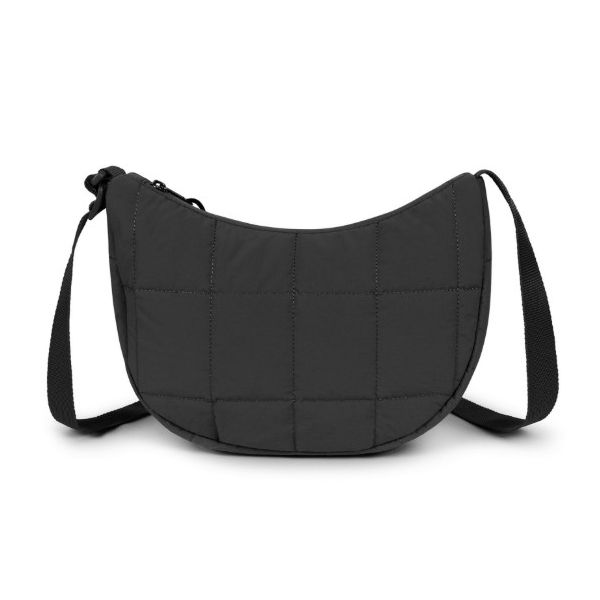 Eastpak-HALF MOON BAG Puff Checks Black