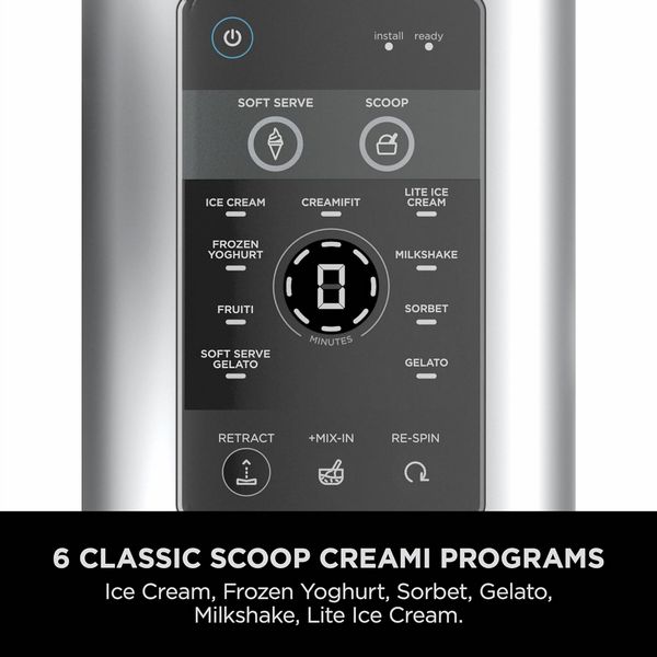 NINJA CREAMi Scoop & Swirl 13-in-1 Ice Cream and Soft Serve Maker - Silver