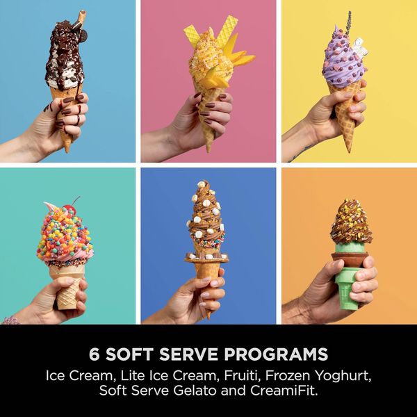 NINJA CREAMi Scoop & Swirl 13-in-1 Ice Cream and Soft Serve Maker - Silver