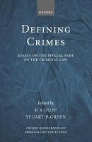 Defining Crimes: Essays on The Special Part of the Criminal Law