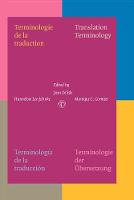 Terminologie de la Traduction: Translation Terminology. Terminologa de la Traduccin. Terminologie der bersetzung