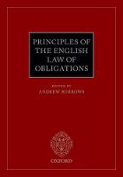 Principles of the English Law of Obligations (PDF eBook)