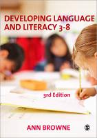 Developing Language and Literacy 3-8 (PDF eBook)