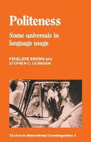 Politeness: Some Universals in Language Usage (PDF eBook)