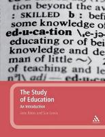 Study of Education: An Introduction, The