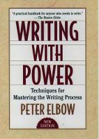 Writing With Power: Techniques for Mastering the Writing Process (PDF eBook)