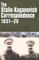Stalin-Kaganovich Correspondence, 193136, The