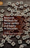 Research Methods for Social Justice and Equity in Education (ePub eBook)