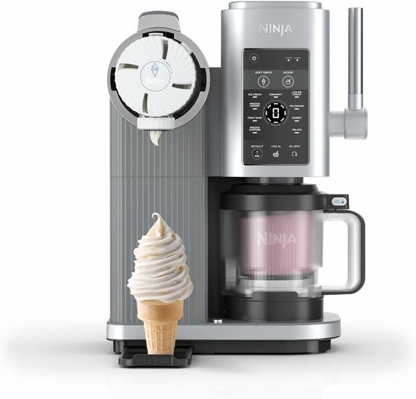 NINJA CREAMi Scoop & Swirl 13-in-1 Ice Cream and Soft Serve Maker - Silver