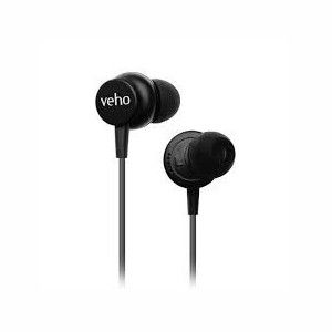 Veho Z3 Wired Earphones With Mic Dark Grey