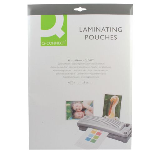 Q-Connect Laminating Pouch A3 125mic P25